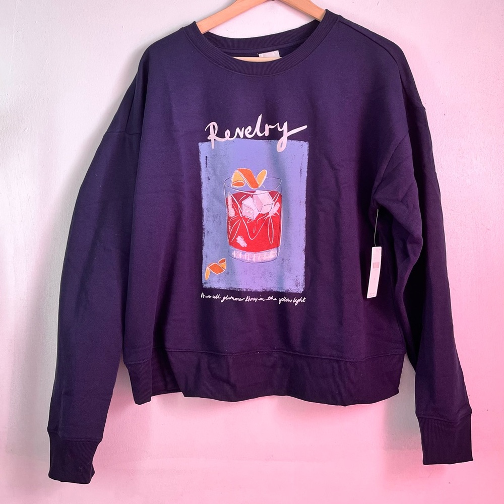 ANTHROPOLOGIE Maeve Cocktail Sweatshirt - Picture 6 of 11